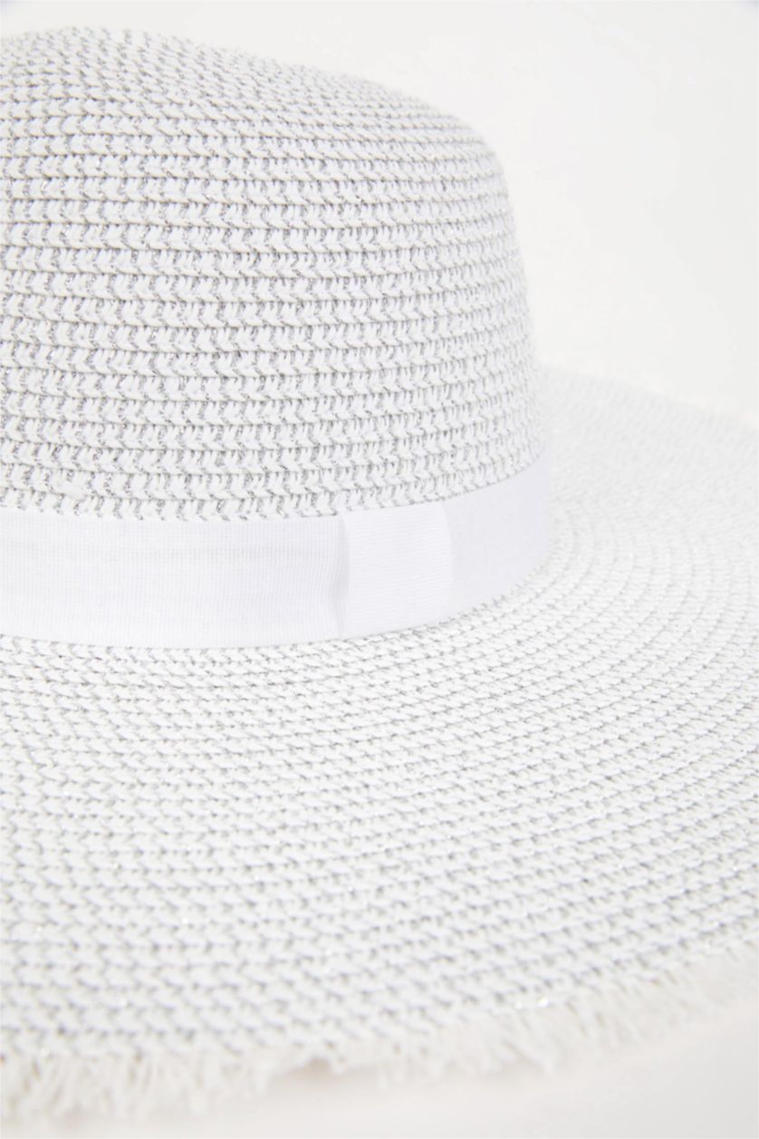 Woman White Women Straw Hat