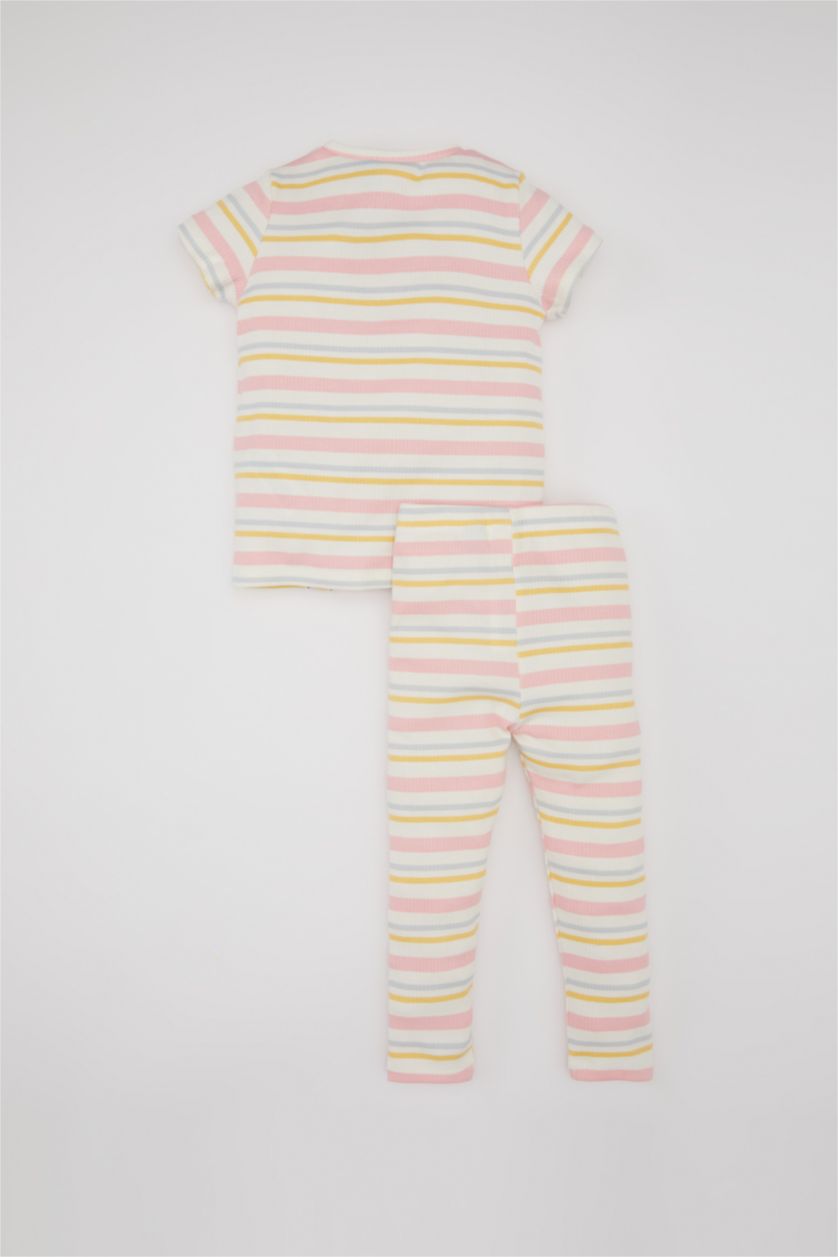 BÉBÉ FILLE Écru Pyjama à Manches Courtes Disney Mickey Minnie pour Bébé Fille