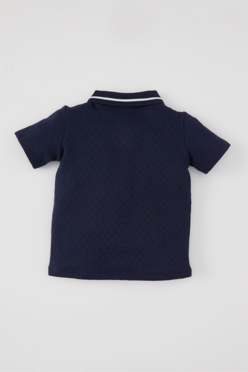 BÉBÉ GARÇON Marin T-Shirt Polo à Manches Courtes Brodé Pour Bébé Garçon