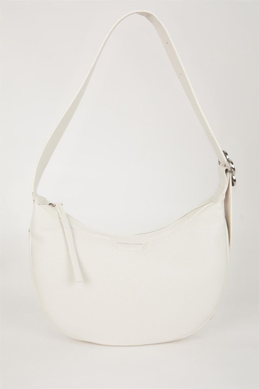 Women Beige Faux Leather Shoulder bag
