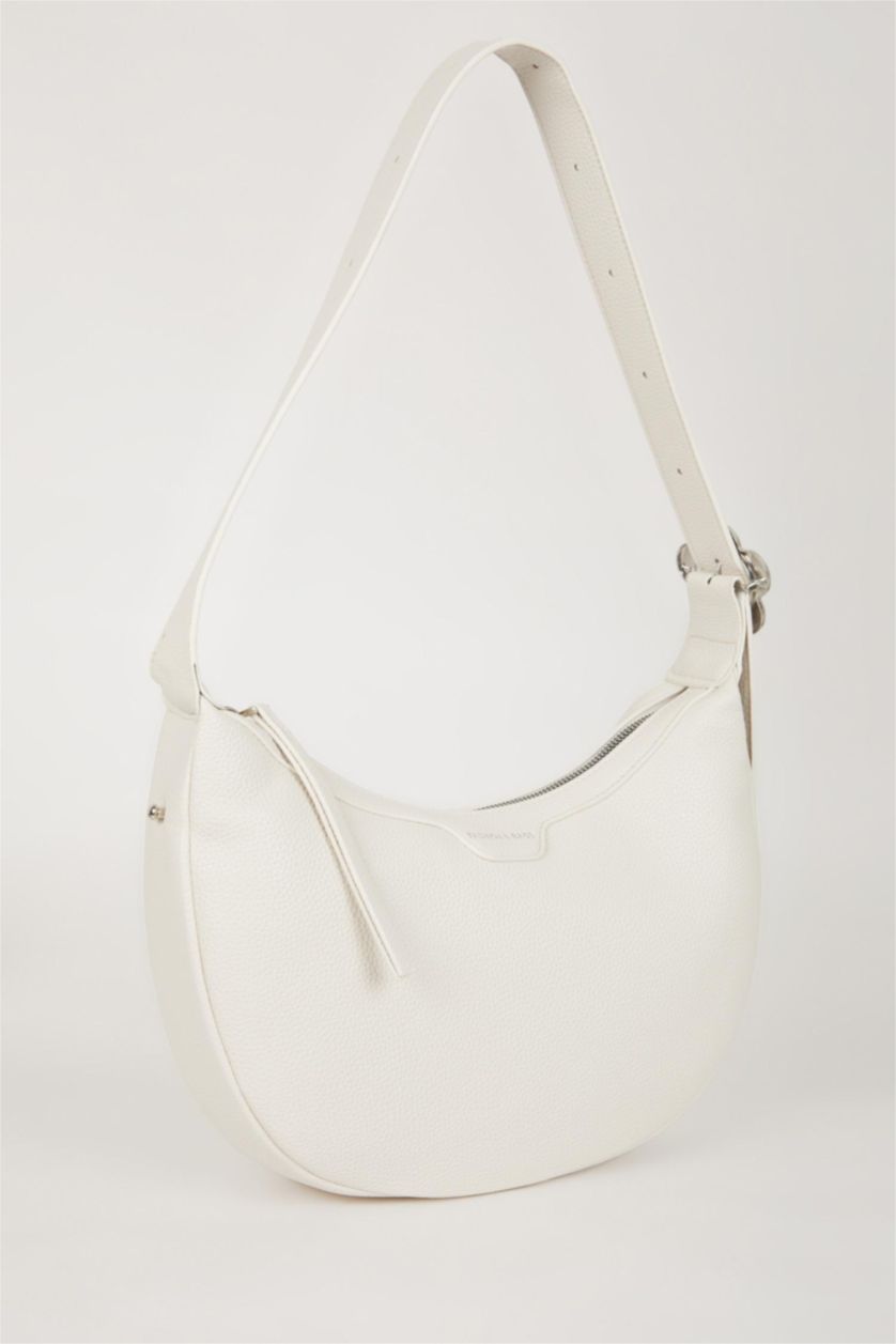 Women Beige Faux Leather Shoulder bag