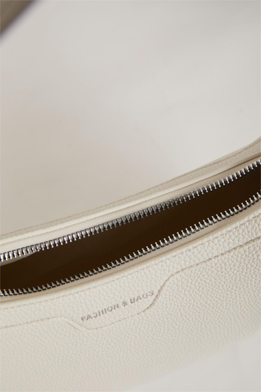Women Beige Faux Leather Shoulder bag