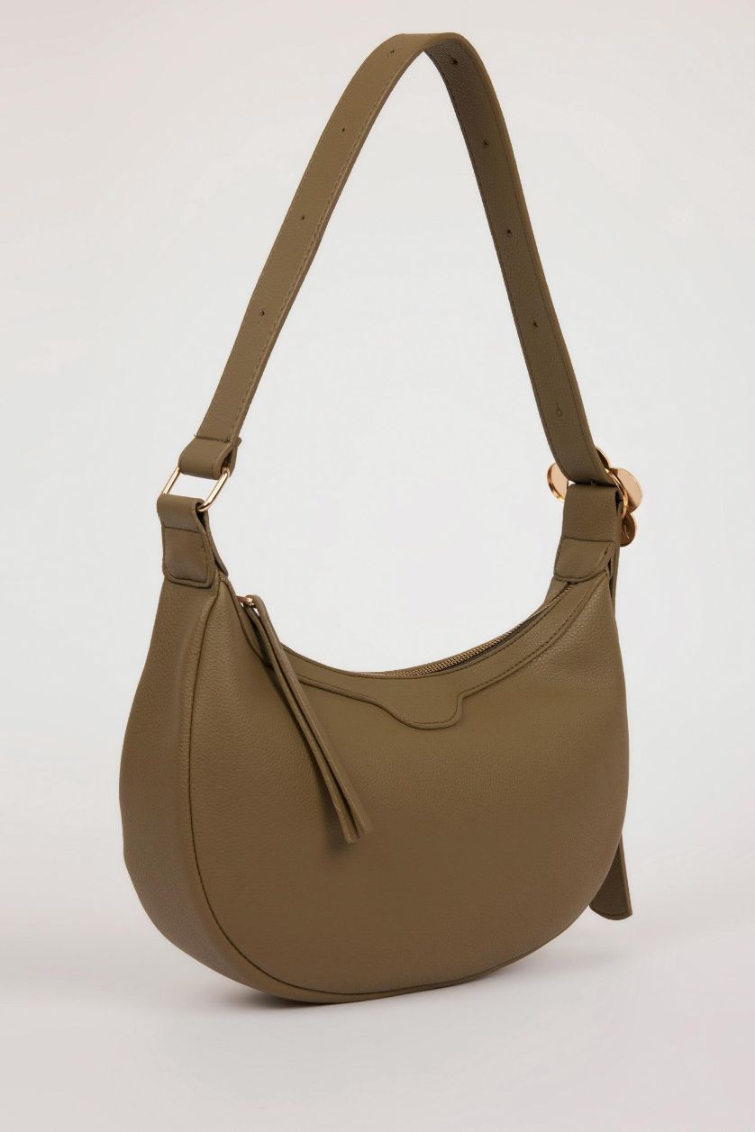 Kadın Zeytin Yeşili Kadın Suni Deri Omuz Çantası