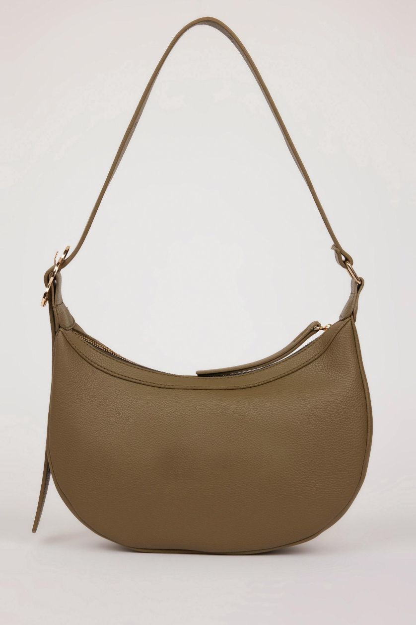 Kadın Zeytin Yeşili Kadın Suni Deri Omuz Çantası