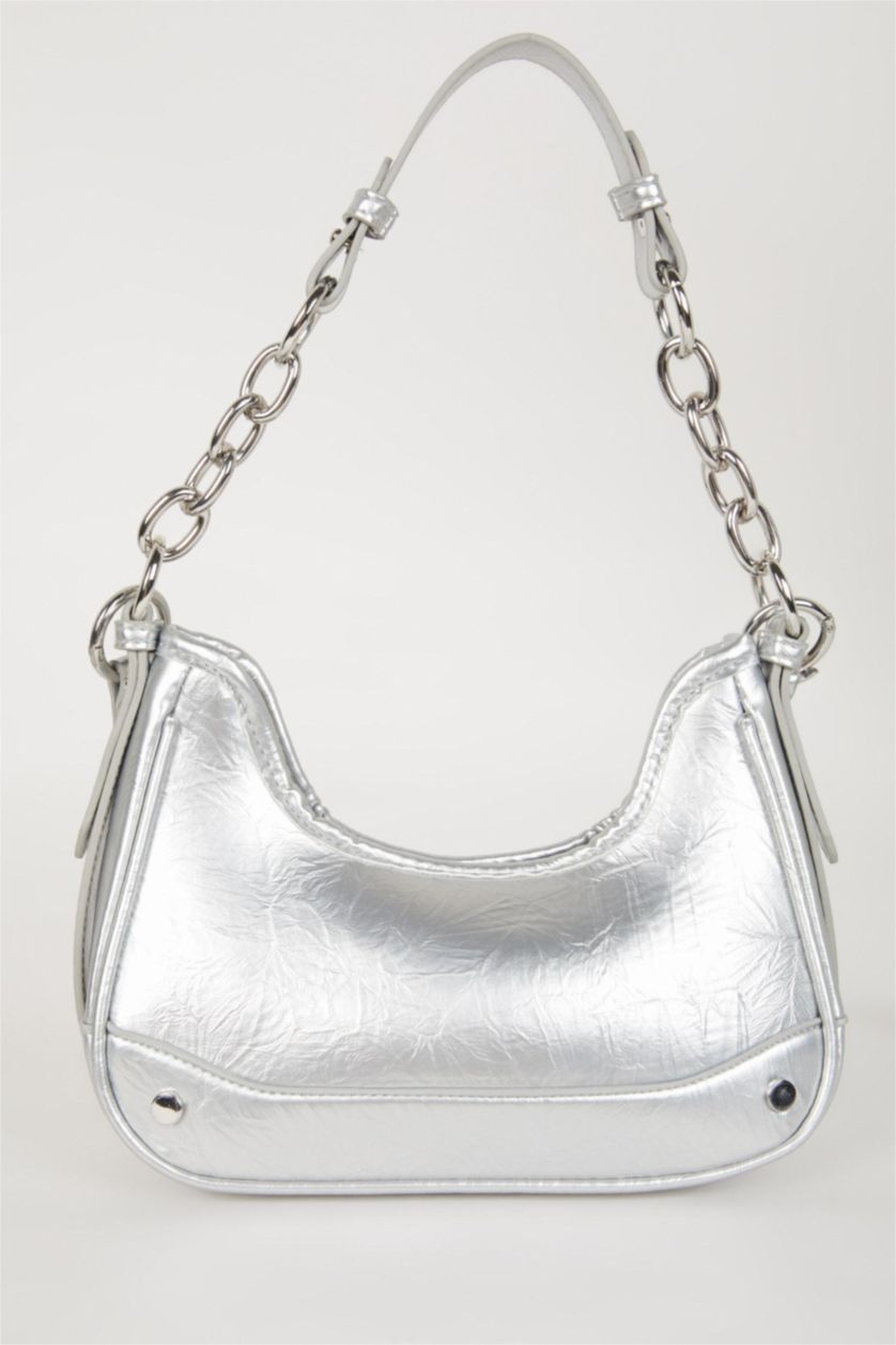 نساء رمادي جنطة كتف نسائي جلد صناعي