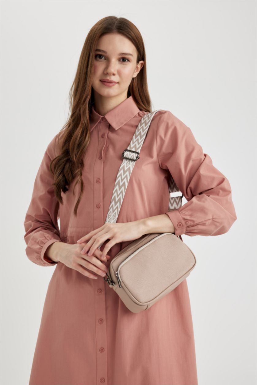 Woman Vison Faux Leather Shoulder bag