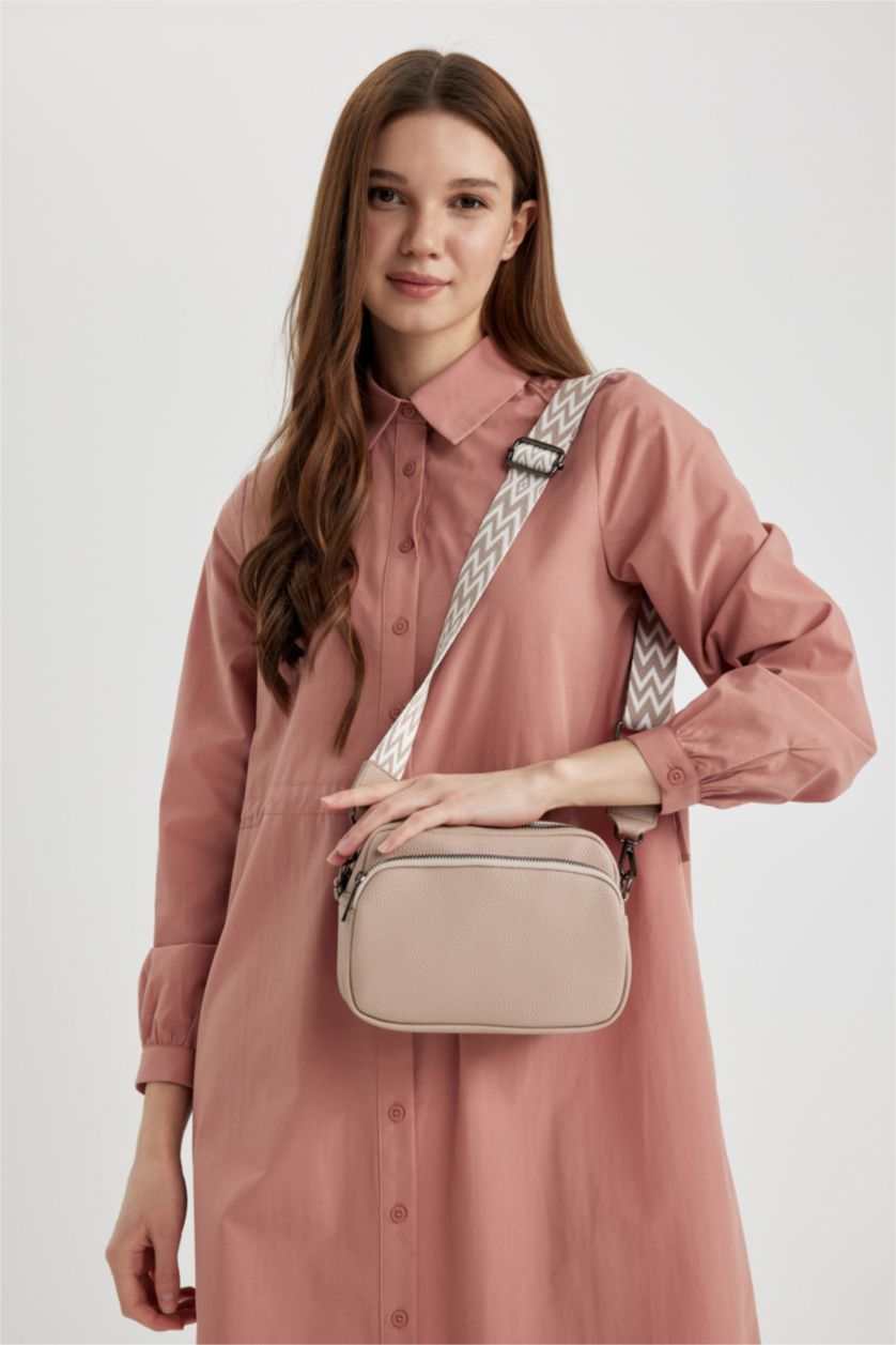 Woman Vison Faux Leather Shoulder bag