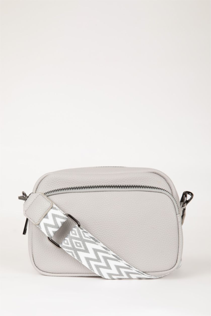 نساء رمادي شنطة كتف نسائي جلد صناعي