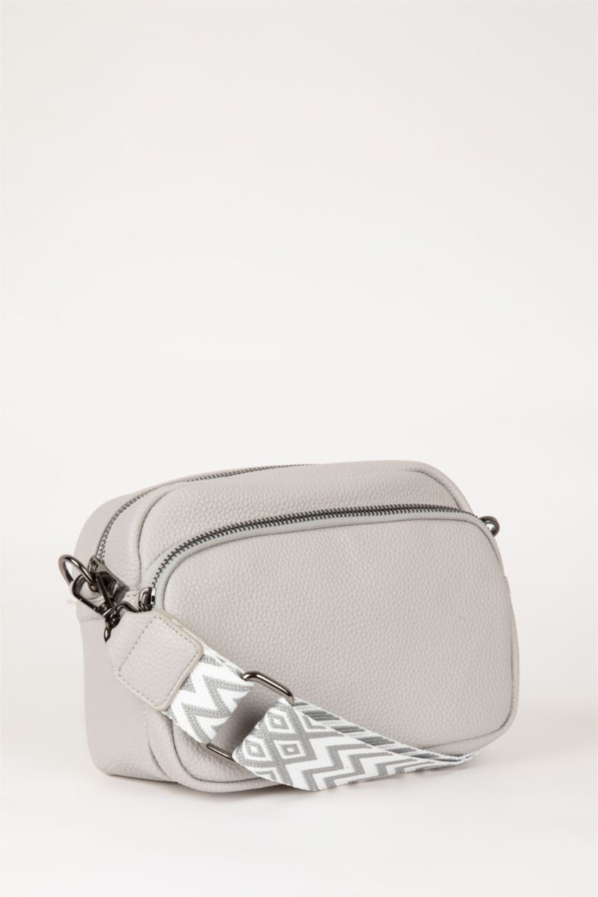 نساء رمادي شنطة كتف نسائي جلد صناعي