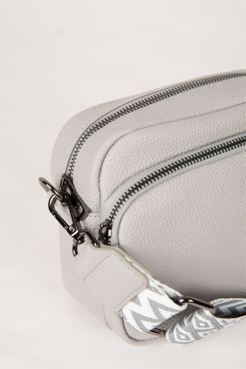 نساء رمادي شنطة كتف نسائي جلد صناعي