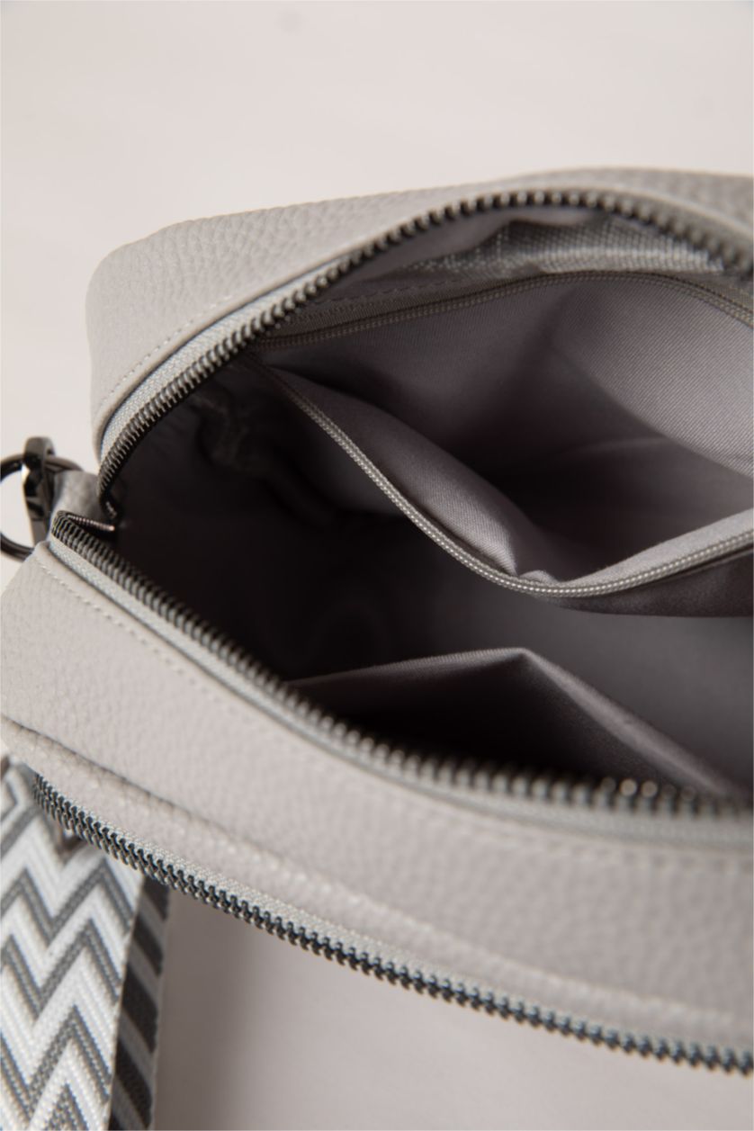 نساء رمادي شنطة كتف نسائي جلد صناعي