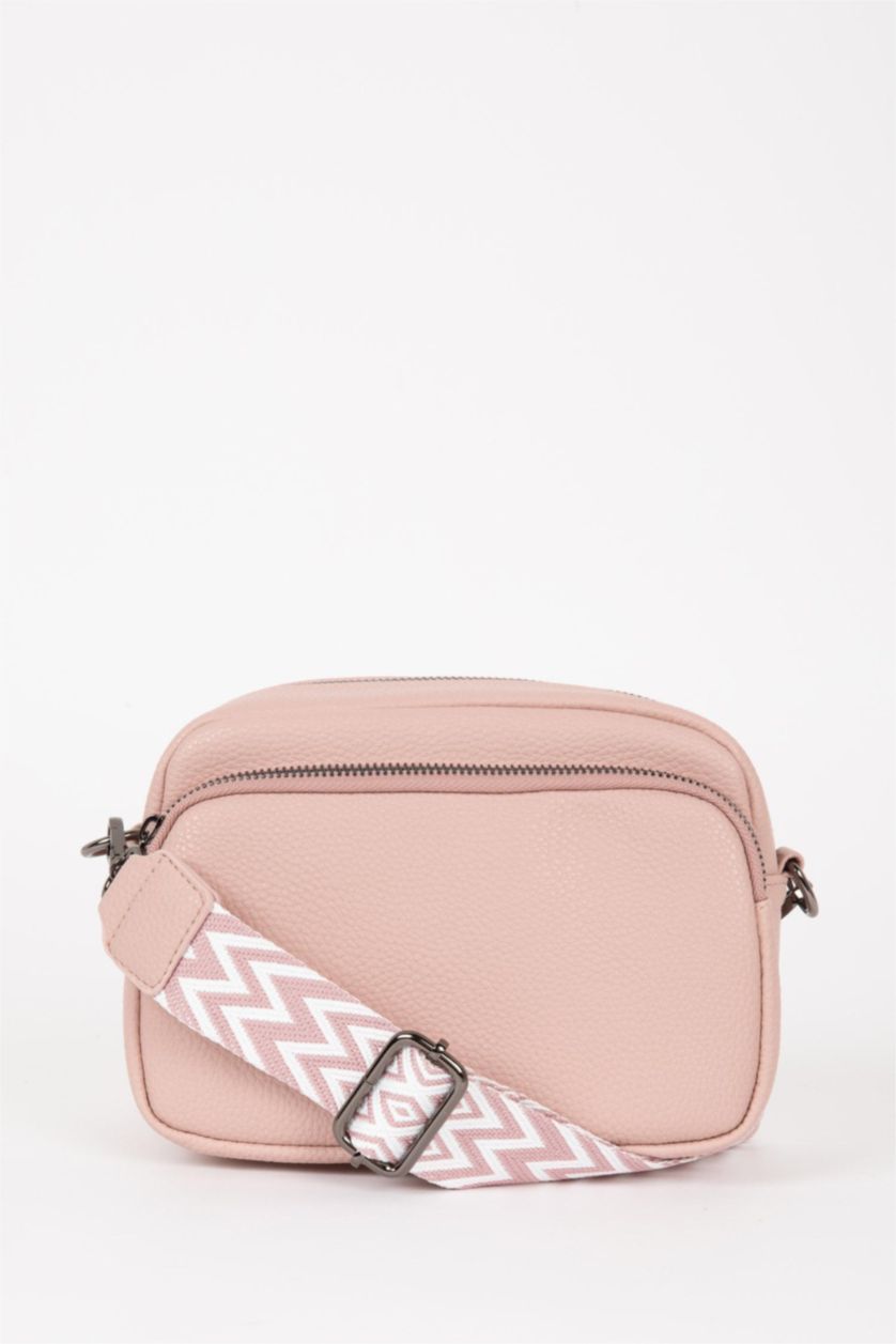 FEMME Rose Sac à Bandoulière en Cuir Synthétique pour Femme