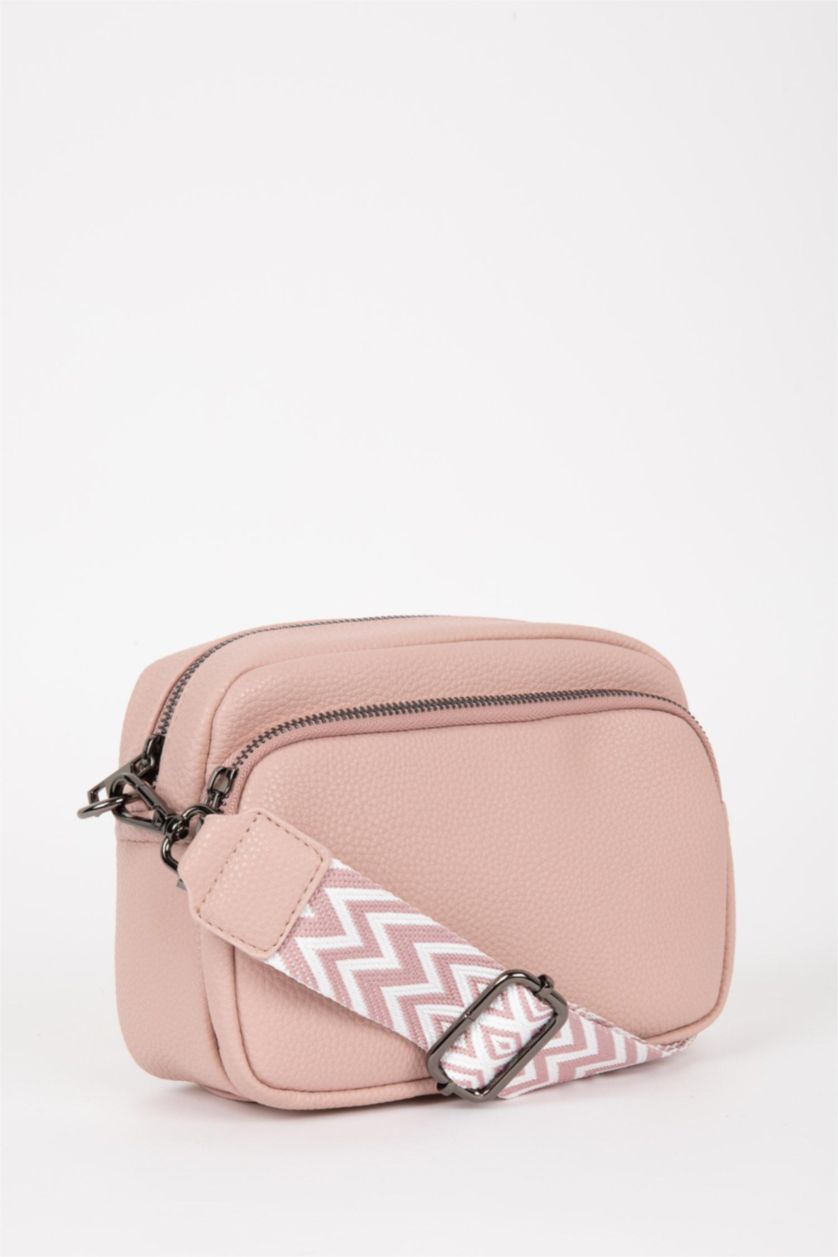 FEMME Rose Sac à Bandoulière en Cuir Synthétique pour Femme