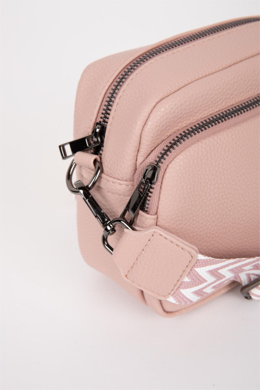 FEMME Rose Sac à Bandoulière en Cuir Synthétique pour Femme