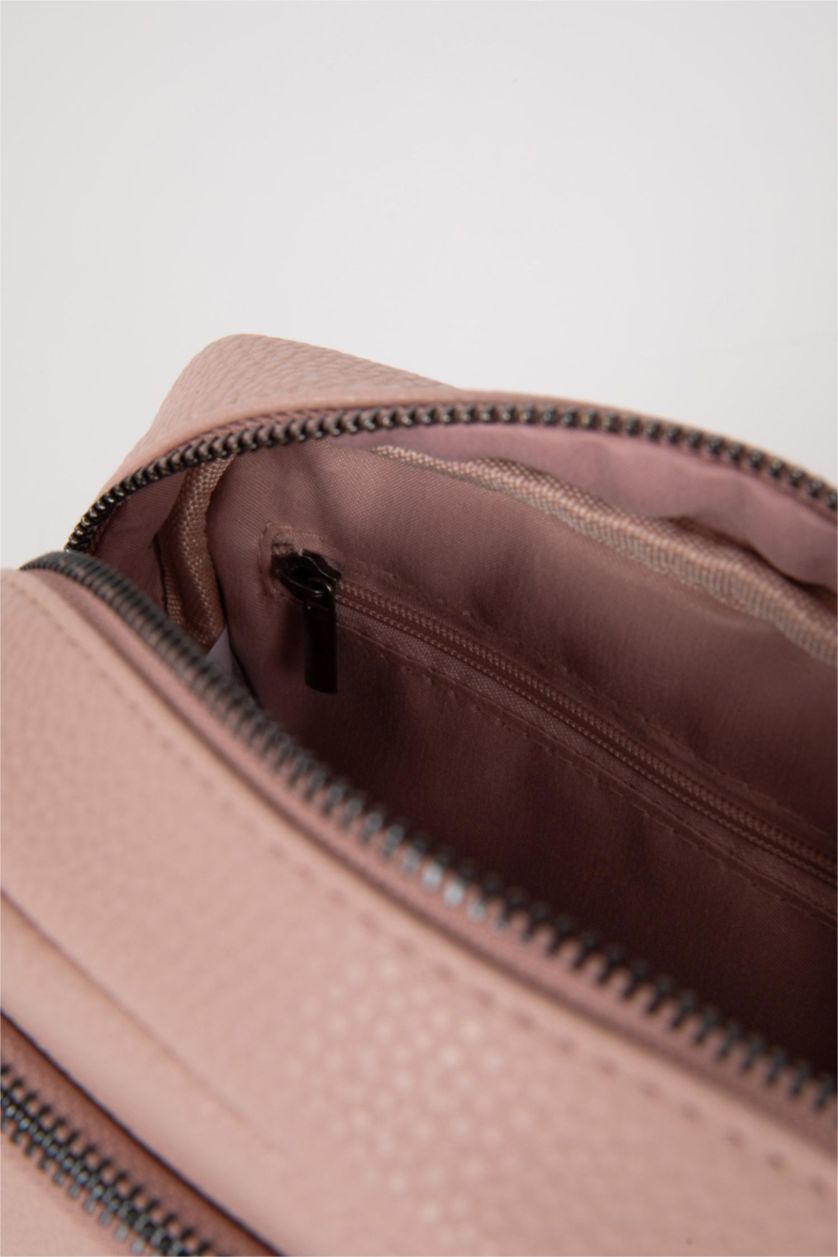 FEMME Rose Sac à Bandoulière en Cuir Synthétique pour Femme