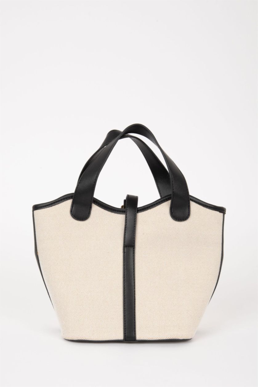 Әйелдерге қара Әйелдерге кенеп шынжырлы иық сөмкесі