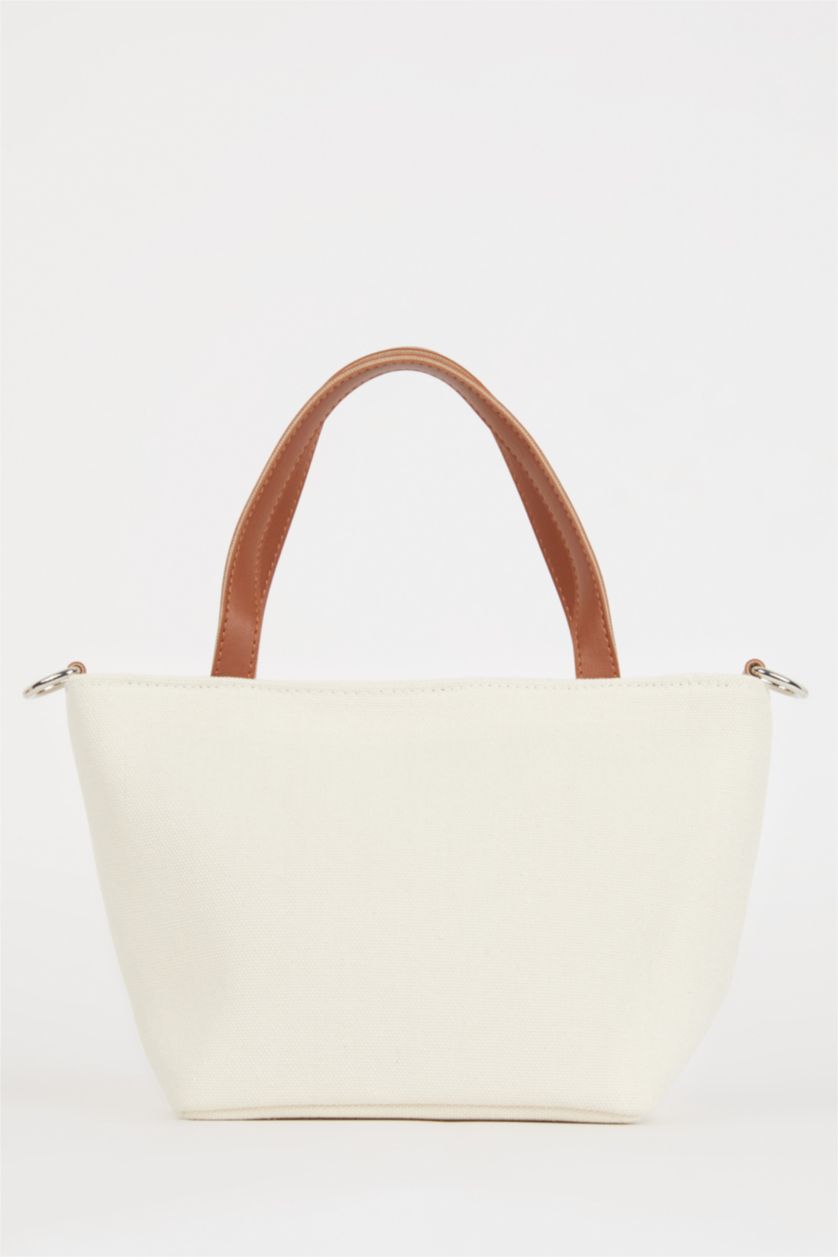 WOMAN Dark Orange Woman Canvas Handbag