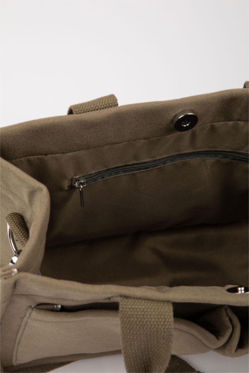 WOMAN MIXED Woman Canvas Shoulder Bag