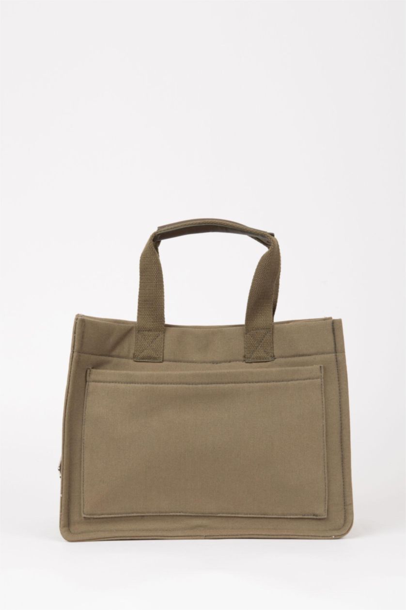 WOMAN MIXED Woman Canvas Shoulder Bag