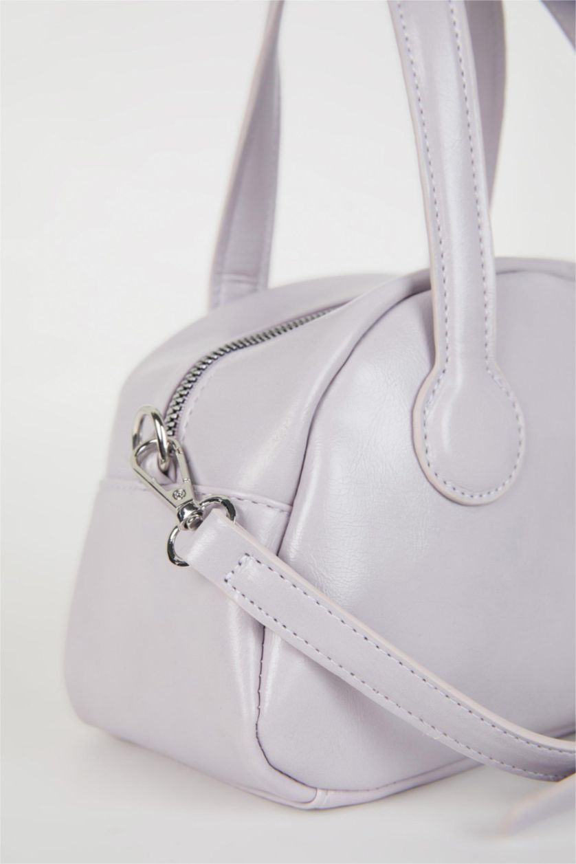 Kadın Lila Kadın Suni Deri El Çantası