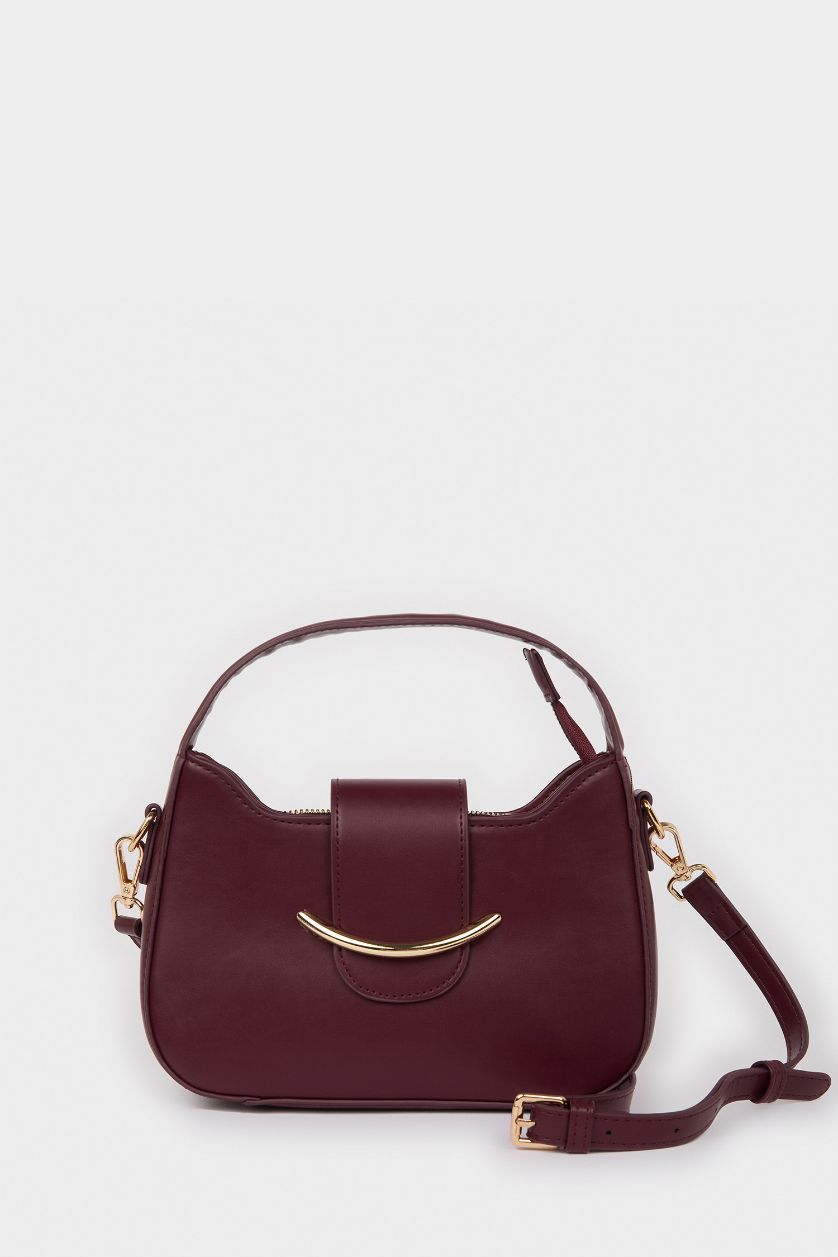 Kadın Bordo Kadın Suni Deri Omuz Çantası