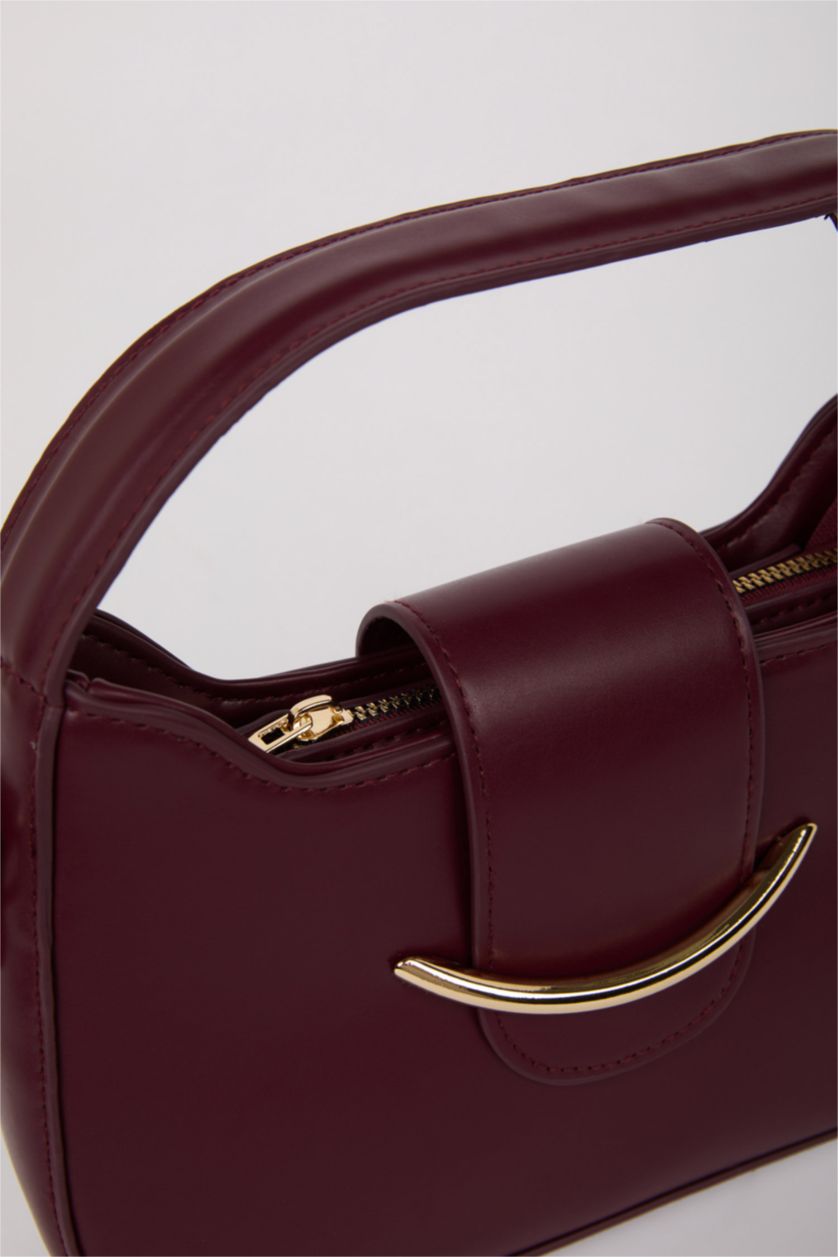 Kadın Bordo Kadın Suni Deri Omuz Çantası