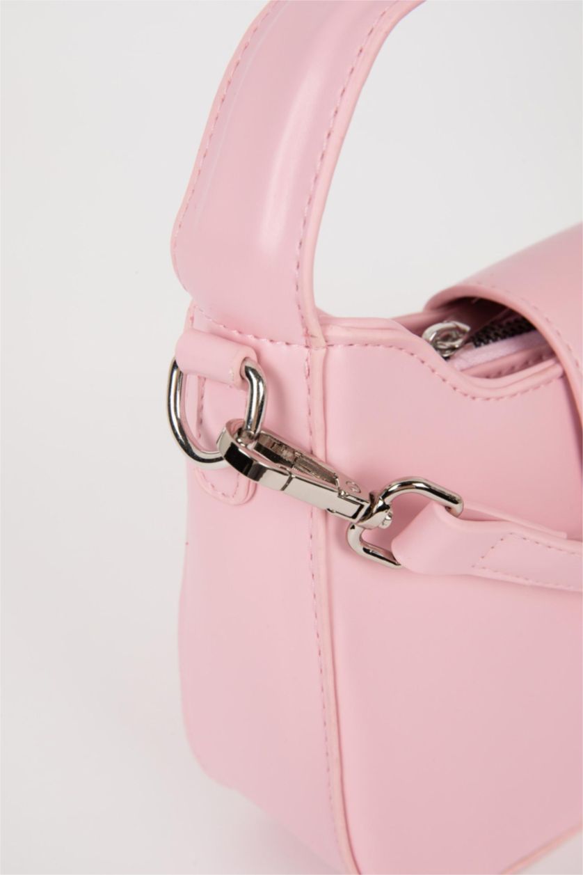 نساء زهري شنطة كتف نسائي جلد صناعي