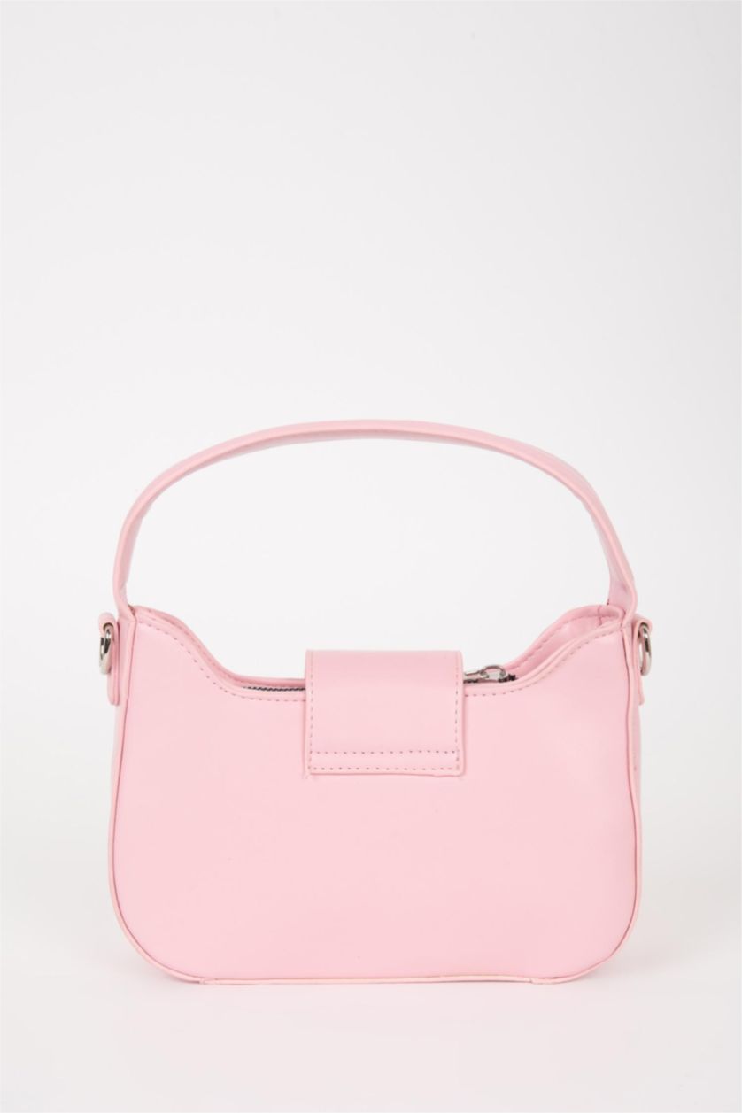 نساء زهري شنطة كتف نسائي جلد صناعي