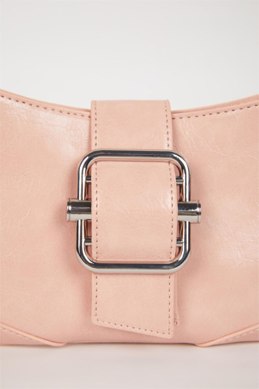 Kadın Açık Pembe Kadın Suni Deri Omuz Çantası