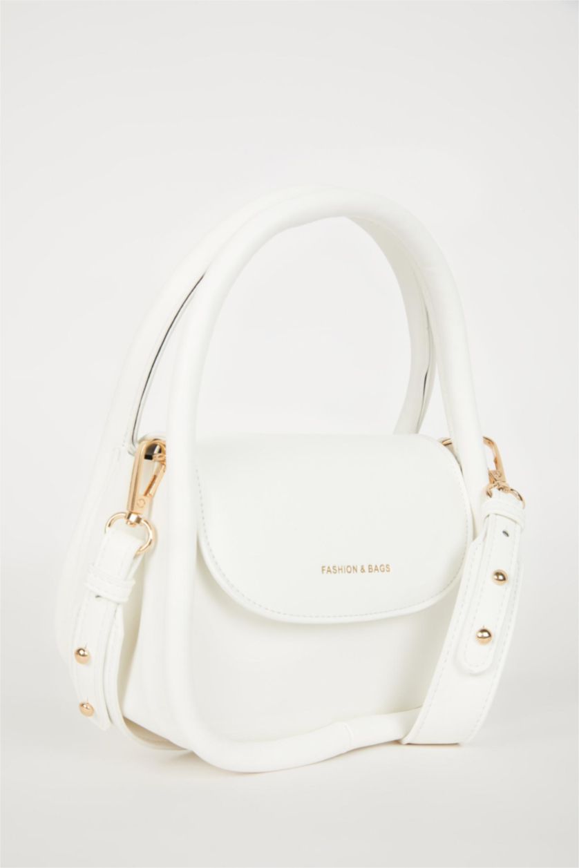 WOMAN White Woman Faux Leather Handbag