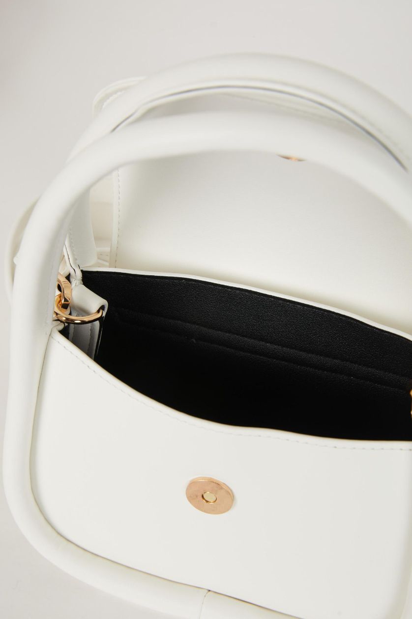 WOMAN White Woman Faux Leather Handbag