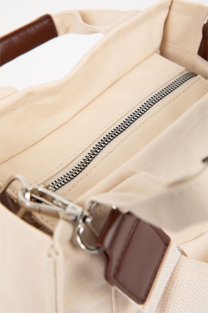 Женщины Бежевый Женская сумка через плечо из искусственной кожи