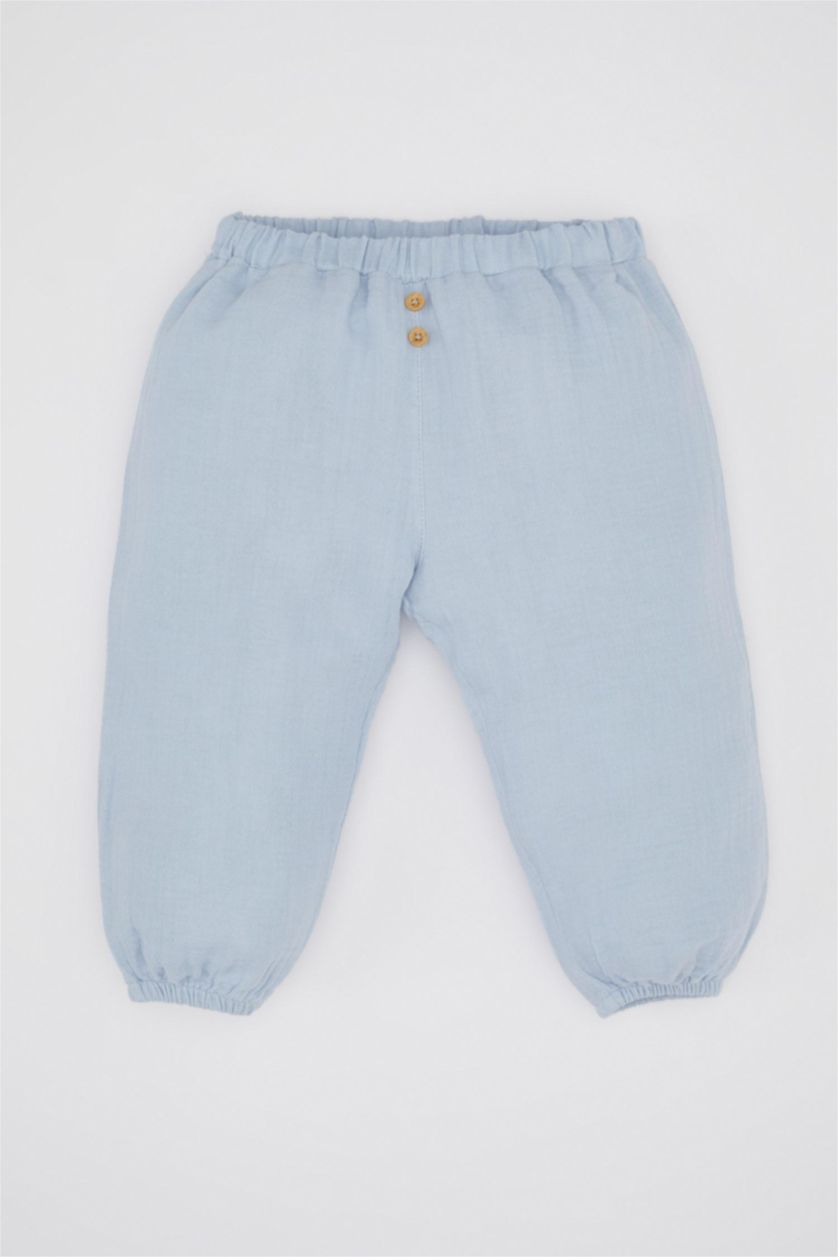 BÉBÉ GARÇON BLEU Clair Ensemble De T-Shirt à Manches Longues, Bavoir et pantalon Pour Bébé Garçon