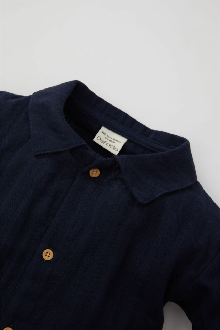 BABY GIRL NAVY Baby Boy Newborn Muslin Jumpsuit