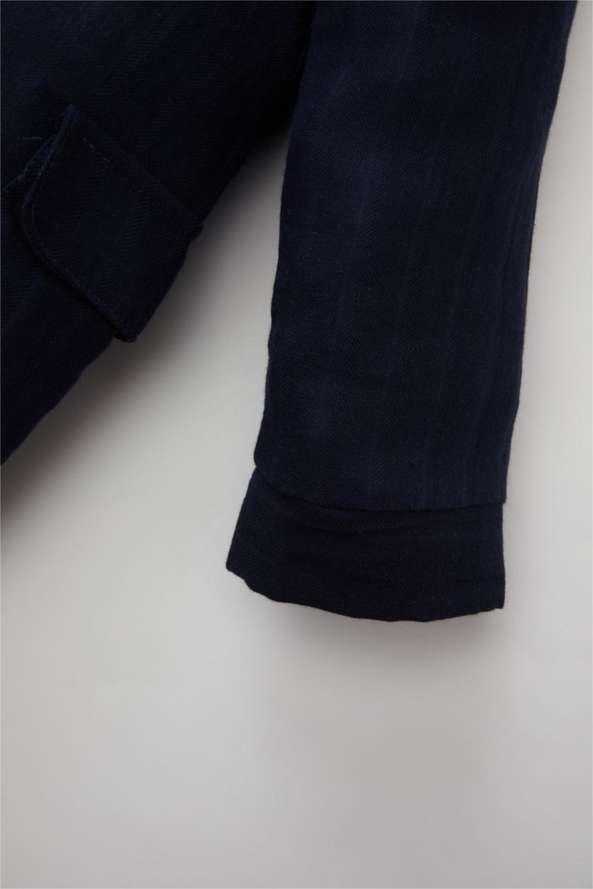 BABY GIRL NAVY Baby Boy Newborn Muslin Jumpsuit