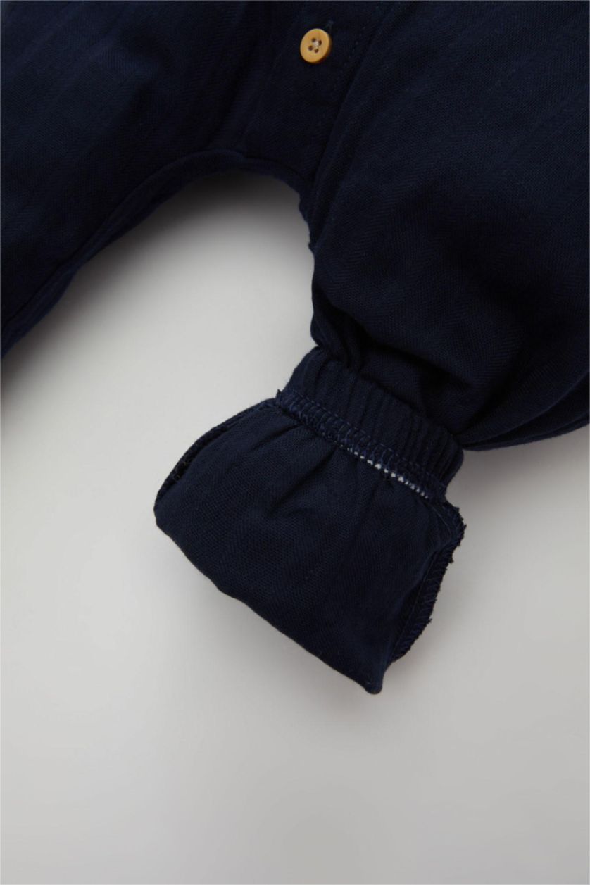 BABY GIRL NAVY Baby Boy Newborn Muslin Jumpsuit