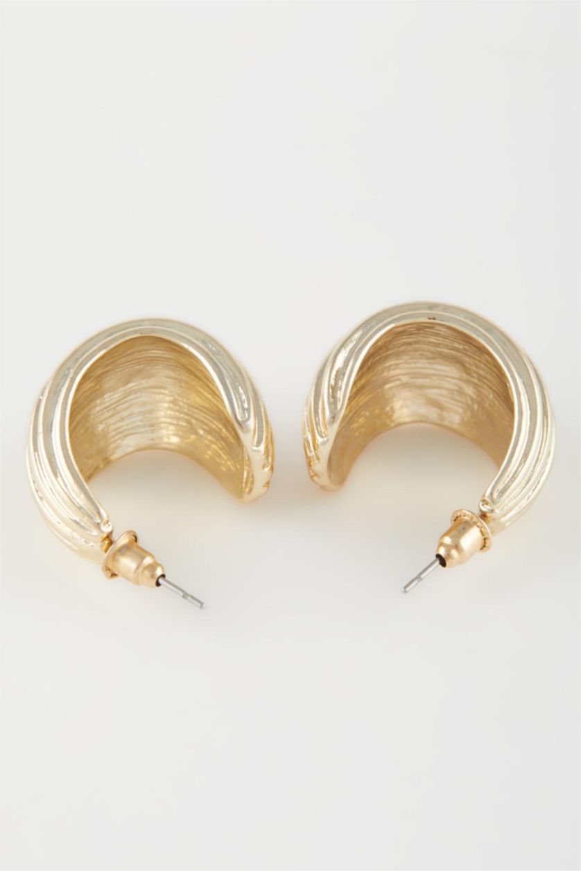 Kadın Altın Kadın Yuvarlak Gold Küpe