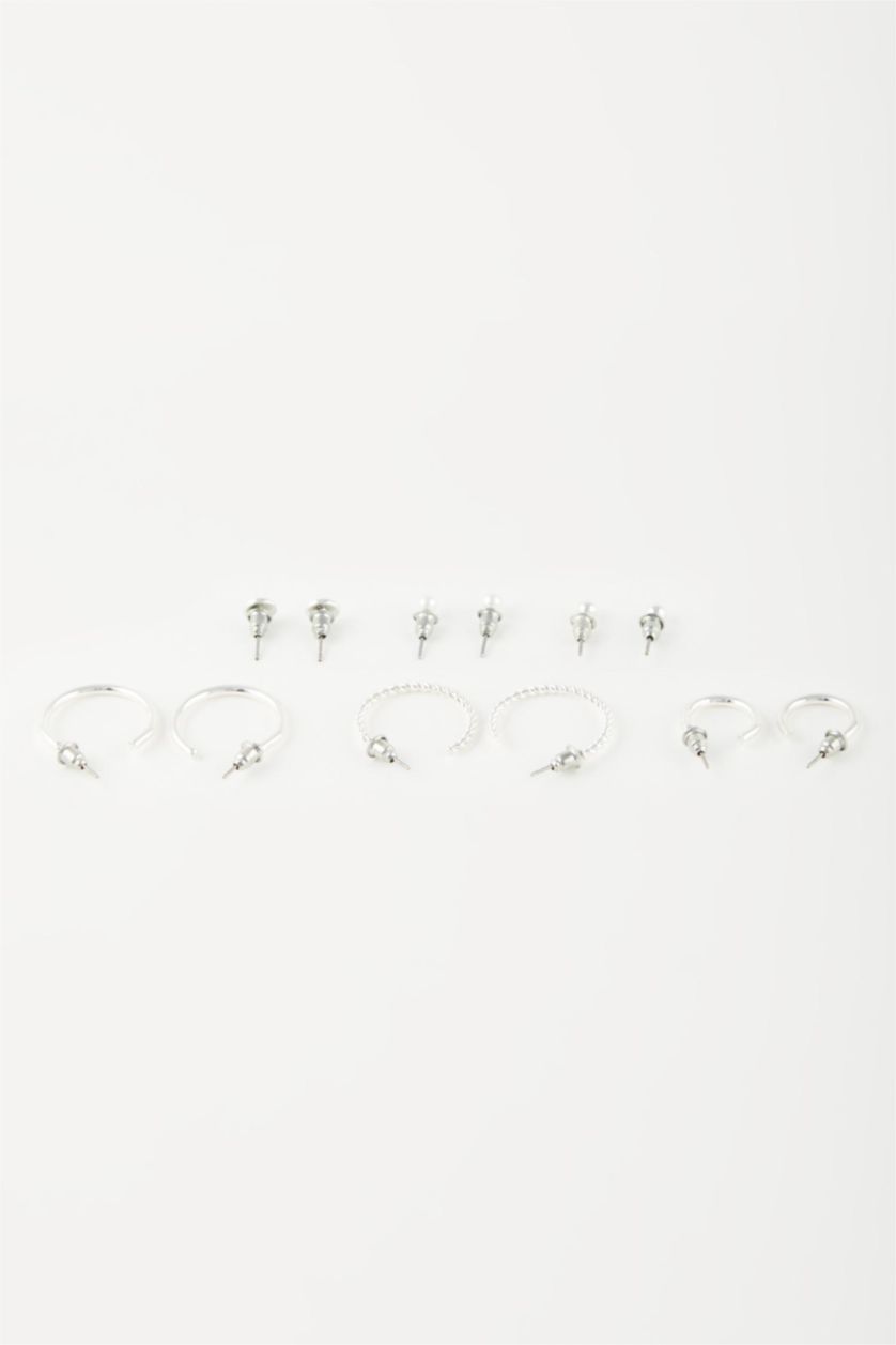 Kadın Gümüş Kadın 6'lı Silver Küpe