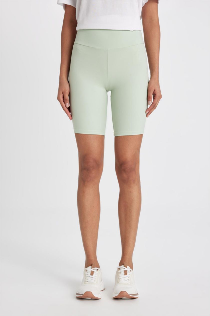 WOMAN Mint DeFactoFit Biker Waist Wrap Leggings