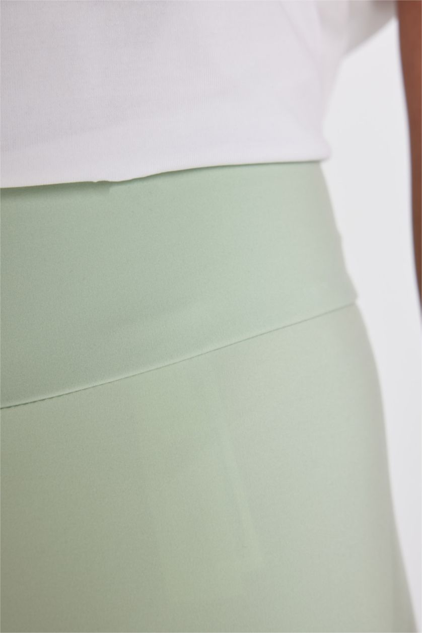 WOMAN Mint DeFactoFit Biker Waist Wrap Leggings