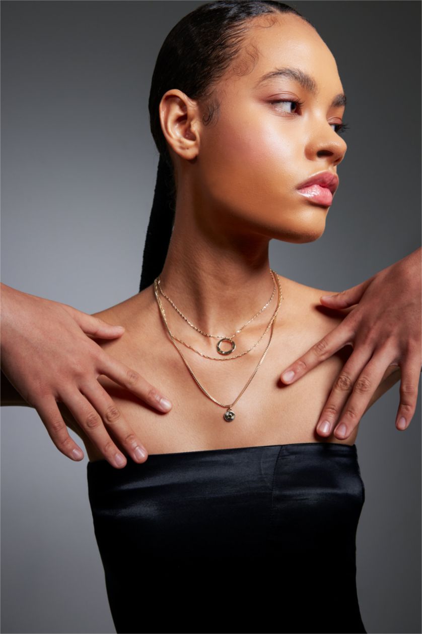 Женщины Золотой Женское золотое колье, 3 шт