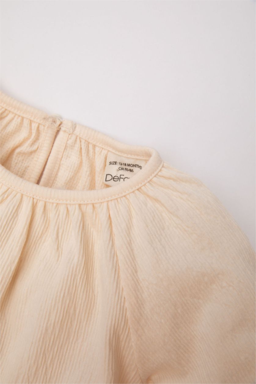 BÉBÉ FILLE Vert Clair Ensemble De Blouse, Short et Jupe Gabardine avec Chaussettes pour Bébé Fille - 3 Pièces