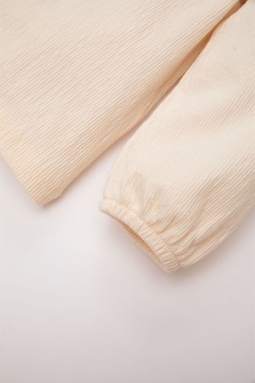 BÉBÉ FILLE Vert Clair Ensemble De Blouse, Short et Jupe Gabardine avec Chaussettes pour Bébé Fille - 3 Pièces