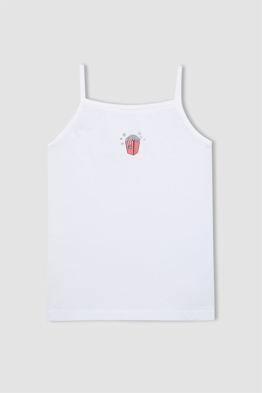 بناتي نعناعي فاتح أندر شيرت بناتي قصة عادية - قطعتين