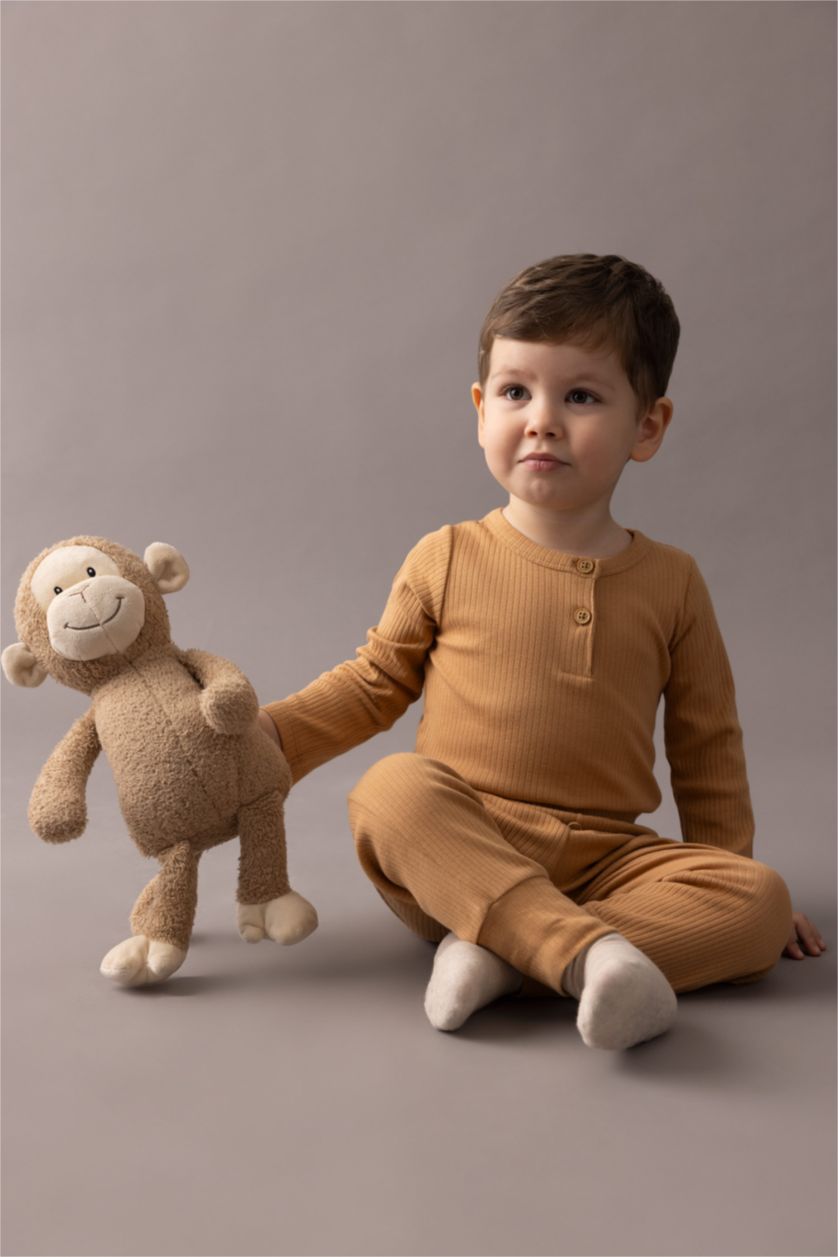 BABY GIRL Camel Baby Boy Newborn Collar Ribbed Camisole 2 Piece Snap Body