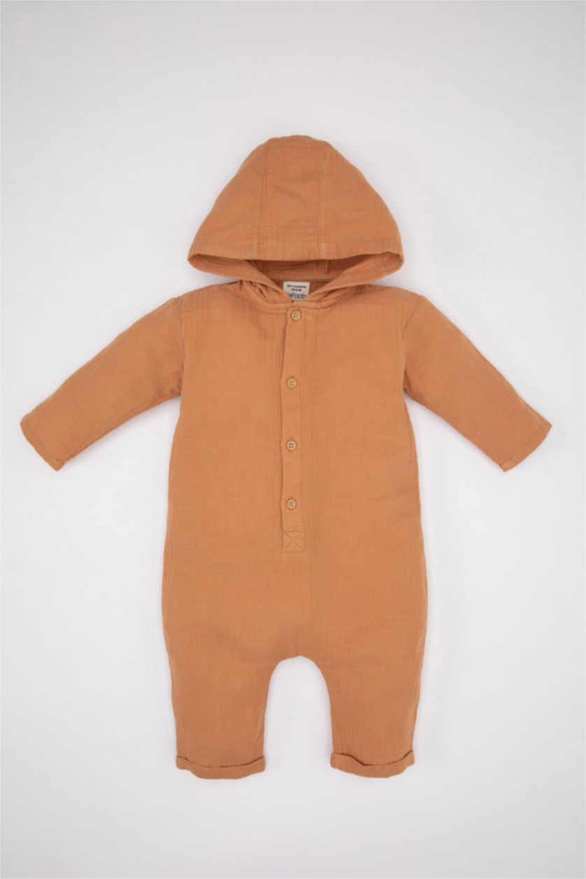 BABY GIRL Camel Baby Boy Newborn Muslin Jumpsuit