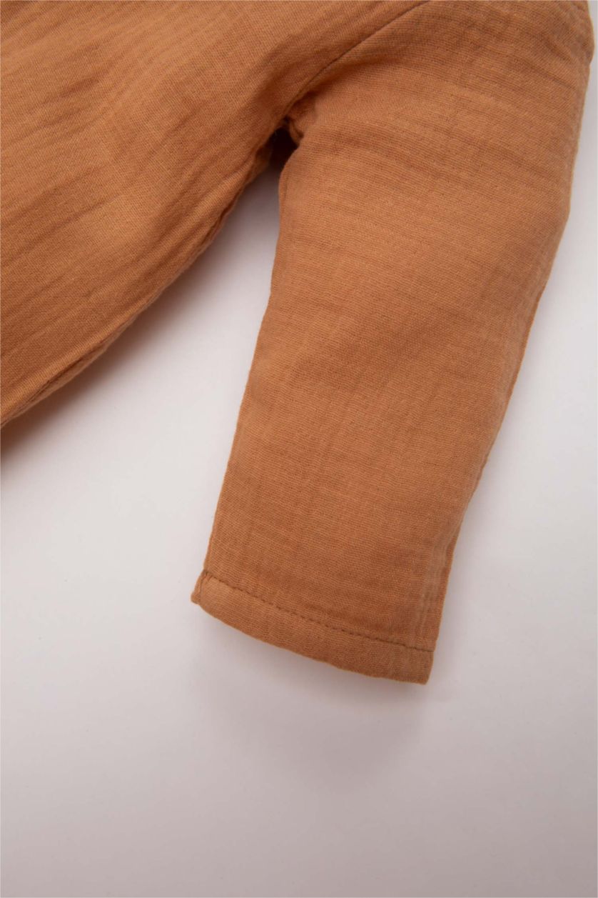 BABY GIRL Camel Baby Boy Newborn Muslin Jumpsuit