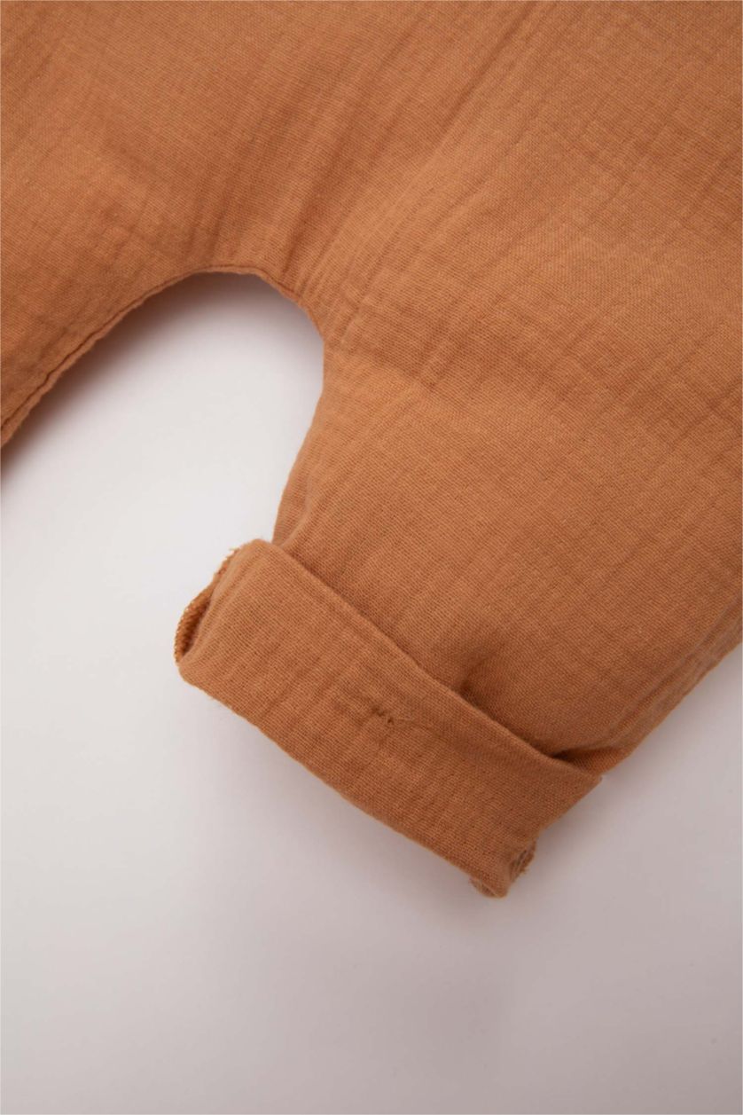 BABY GIRL Camel Baby Boy Newborn Muslin Jumpsuit