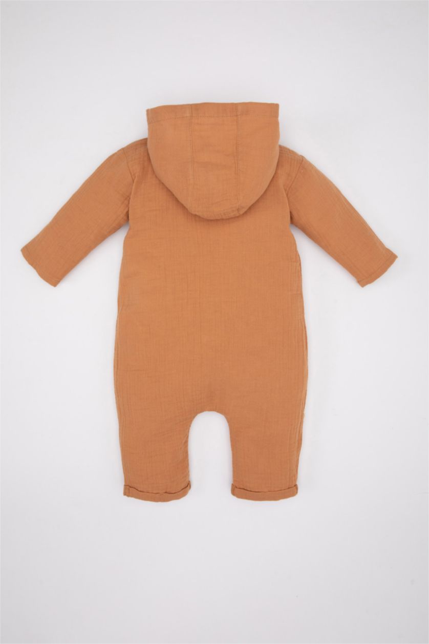 BABY GIRL Camel Baby Boy Newborn Muslin Jumpsuit