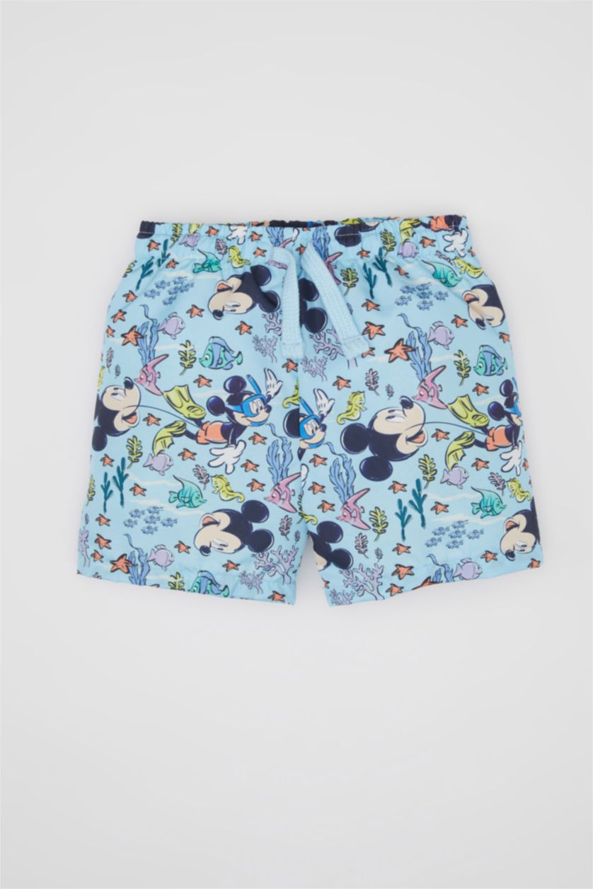طفل صغير أزرق سيت ولادي تيشيرت وشورت من ديزني ميكي وميني - قطعتين